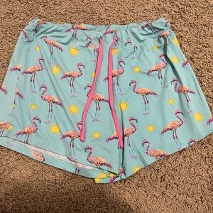 Flamingo Woman’s Pj Shorts